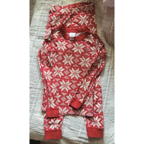 Hanna Andersson Christmas pj set 6/7y play - Picture 1 of 6